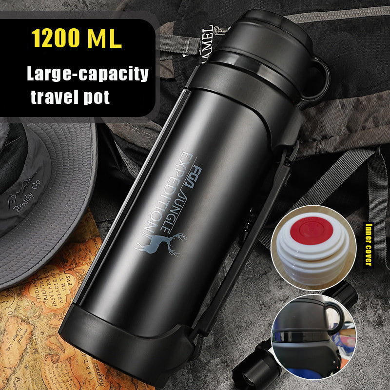 Grande bouteille d'eau isotherme portable