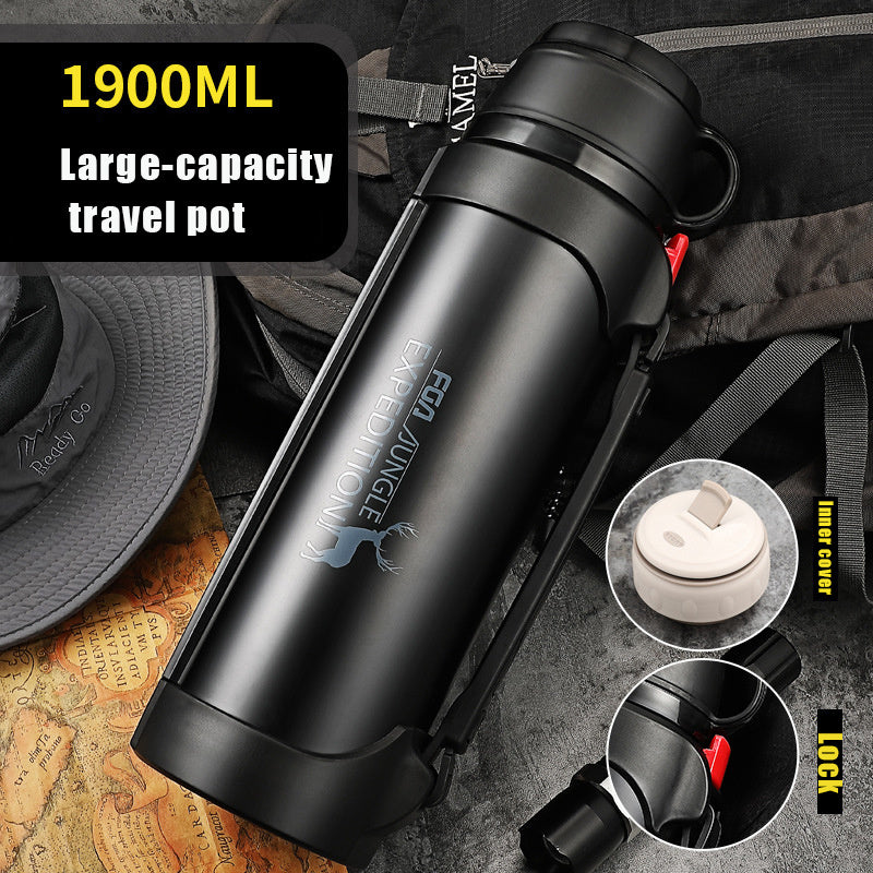 Grande bouteille d'eau isotherme portable