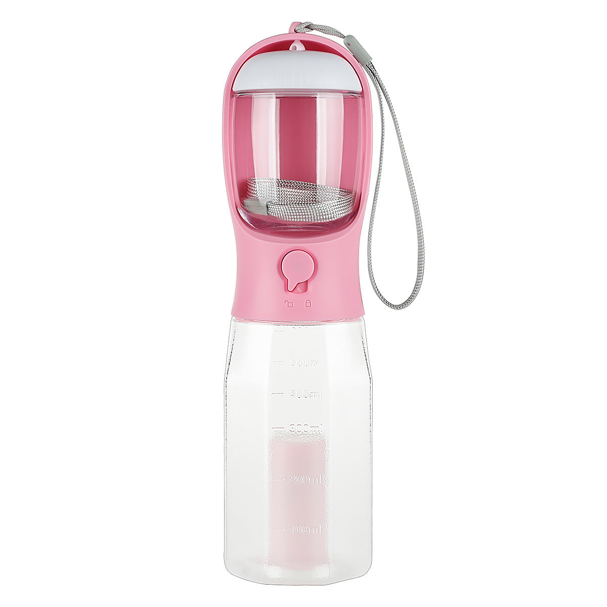 Bouteille d'eau portable 3 en 1 pour chien et chat, distributeur de nourriture, abreuvoir, distributeur de crottes, antifuite