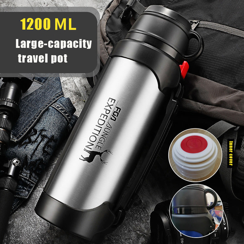 Grande bouteille d'eau isotherme portable