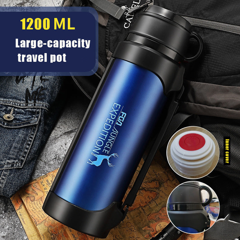 Grande bouteille d'eau isotherme portable