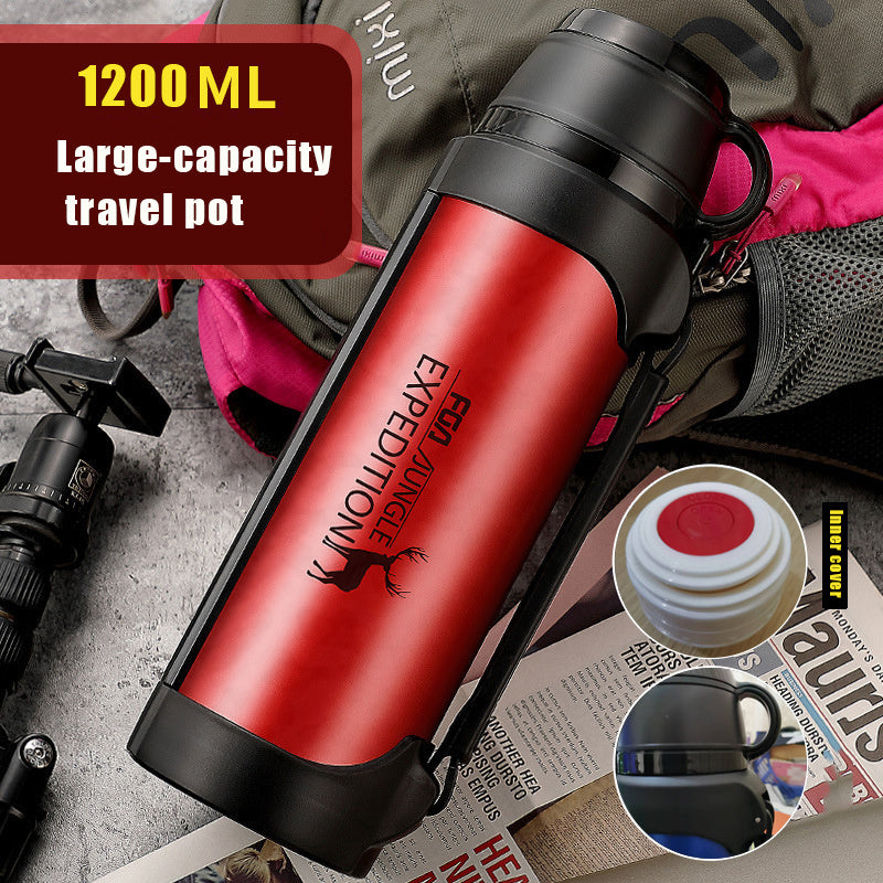 Grande bouteille d'eau isotherme portable
