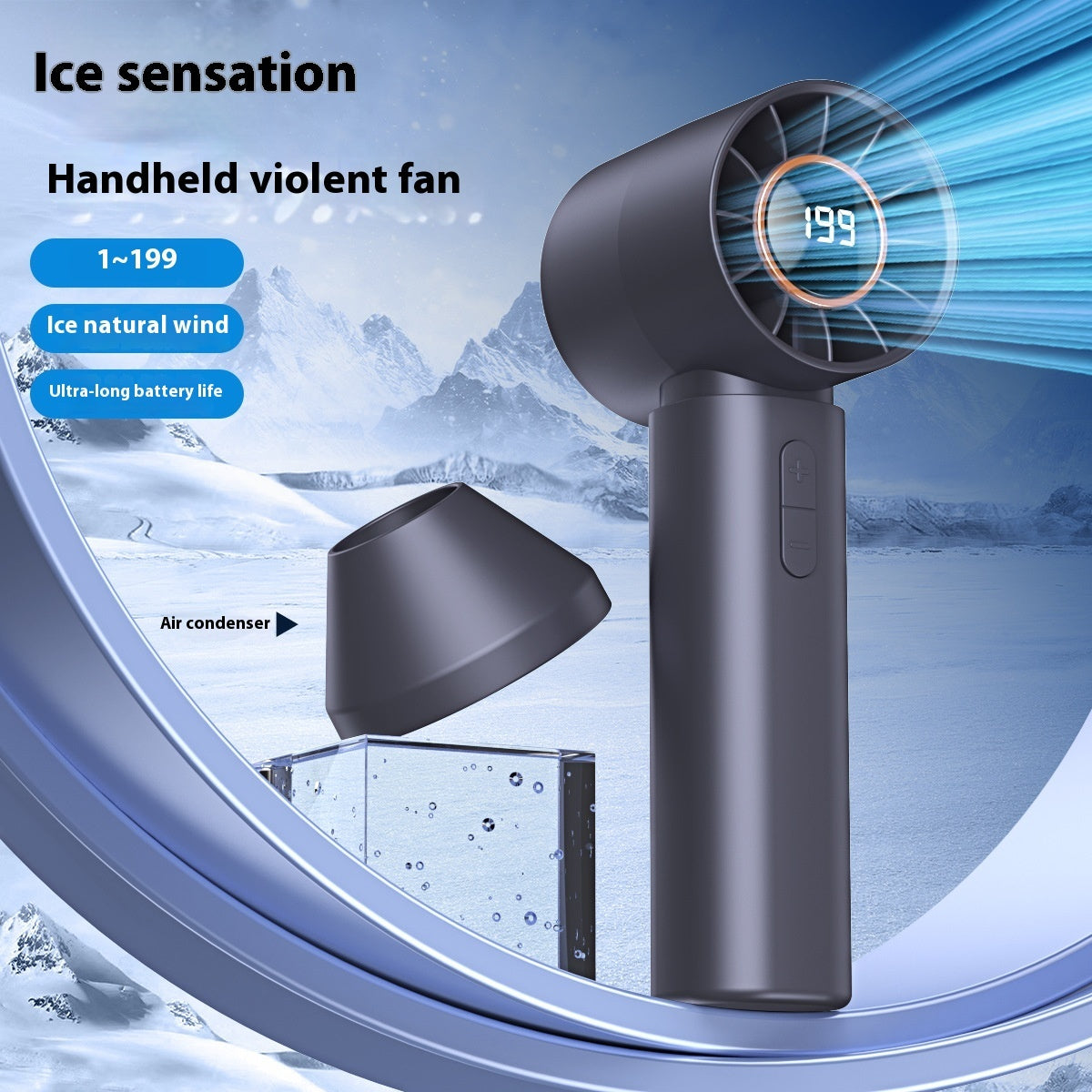Mini ventilateur portable sans pales à haute vitesse