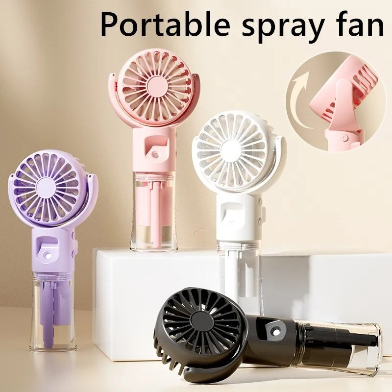 Ventillateur portable avec humidificateur intégré