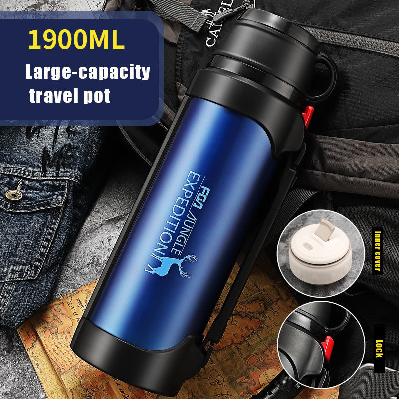 Grande bouteille d'eau isotherme portable