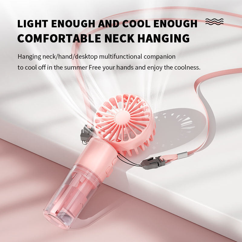 Ventillateur portable avec humidificateur intégré