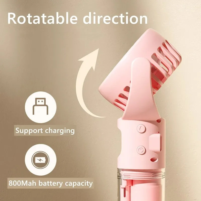 Ventillateur portable avec humidificateur intégré